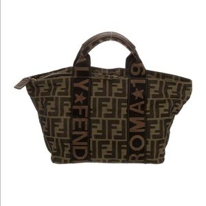 Fendi Zucca Handle Bag
